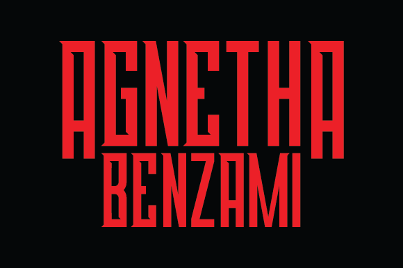 Agnetha Benzami: The Bold Font for Modern Branding