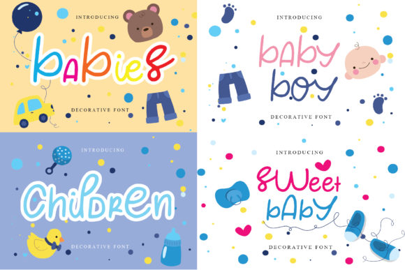 Babies: A Display Font for Web Designers and Brand Creators