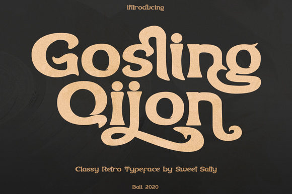 Gosling Qijon: A Vintage Display Font for Campaign Creativity