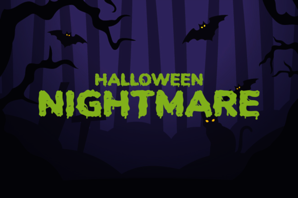 Halloween Nightmare: A Spooky Display Font for Bold Campaigns