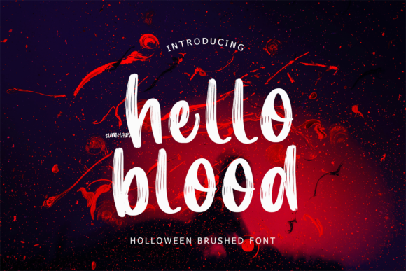 Hello Blood: A Bold Display Font for Creative Designers