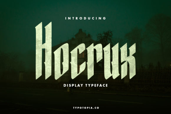 Hocrux: A Bold Display Font for Creative Branding