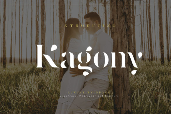 Kagony: A Font for Elegance and Branding