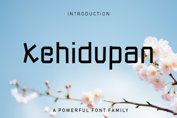 Kehidupan: A Robotic Display Font for Creative Crafters and Product Designers
