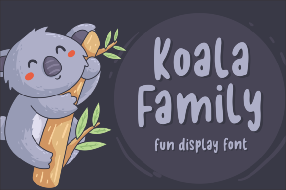 Koala Family: A Chunky Display Font for Creative Branding