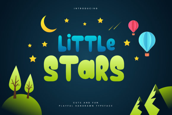 Little Stars: A Playful Display Font for Editorial Design