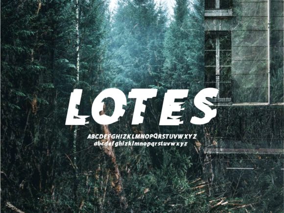 Lotes: A Bold Display Font for Crafters and Product Creators