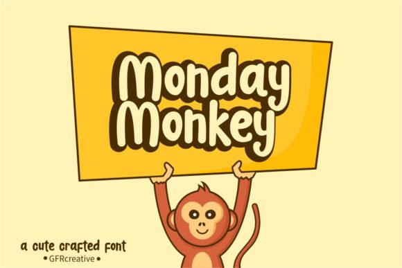 Monday Monkey: A Joyful Display Font for Creative Campaigns