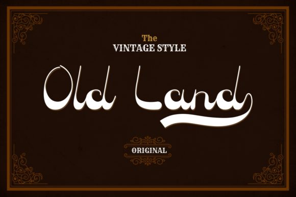 Old Land: A Retro Display Font for Crafting and Branding