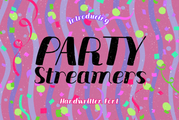 Party Streamers: A Joyful Display Font for Editorial Design