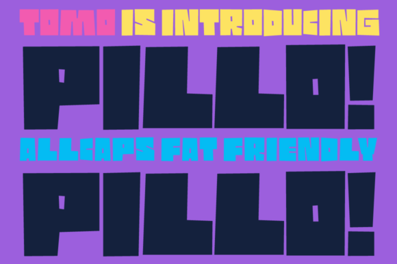 Pillo Pillo: A Bold Display Font for Editorial Design and Creative Branding