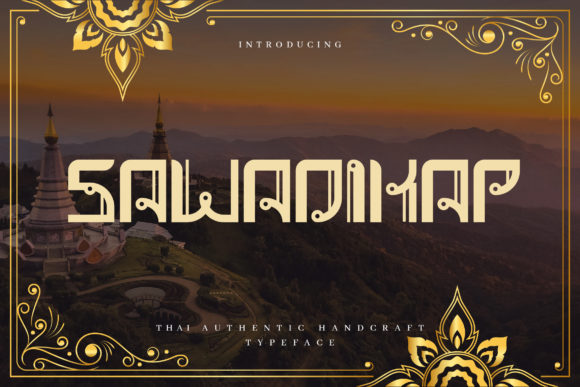 Sawadikap: A Bold Display Font for Creative Branding
