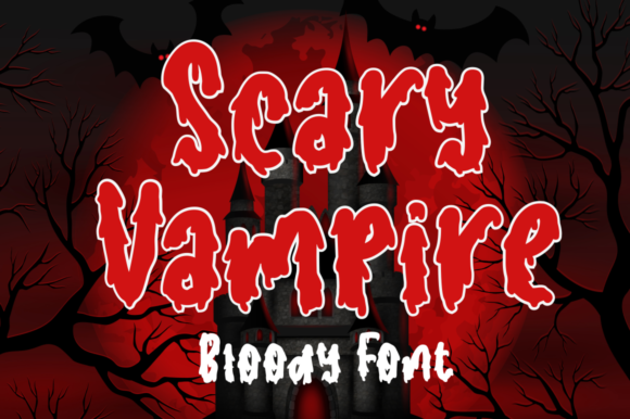 Scary Vampire: A Halloween-Themed Display Font for Editorial Design