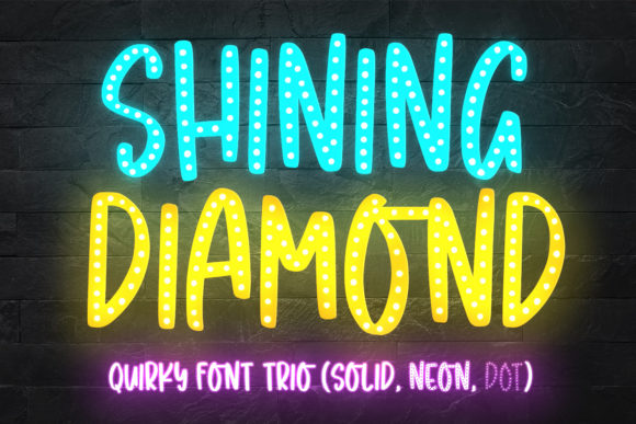 Shining Diamond: A Bold Font for Branding That Stands Out