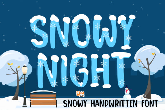 Snowy Night: A Display Font for Memorable Branding and Digital Campaigns