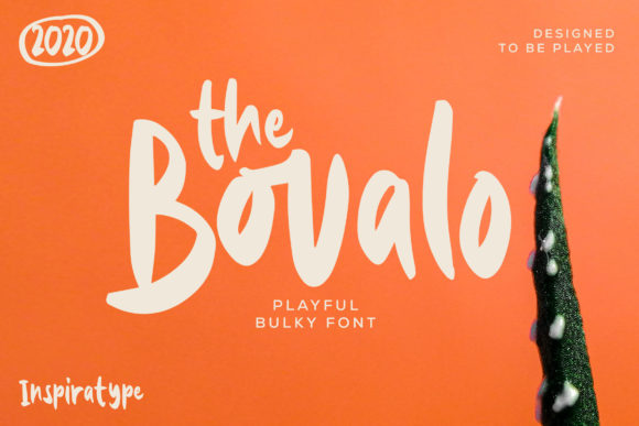 The Bovalo: A Joyful Display Font for Creative Projects