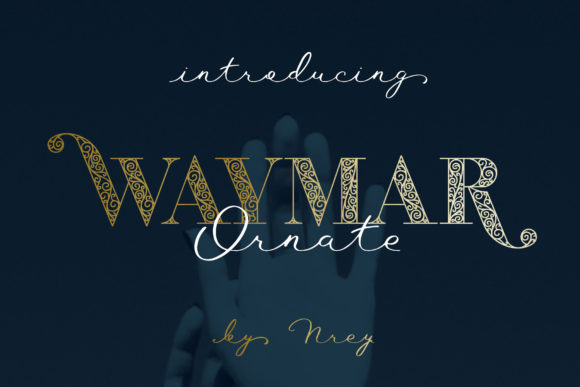 Waymar Ornate: A Display Font for Creative Crafters and Product Designers