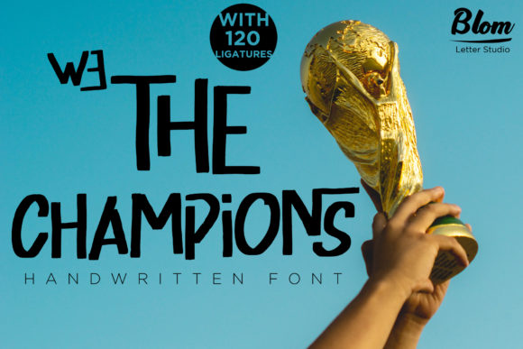 We the Champions: A Bold Display Font for Web Design