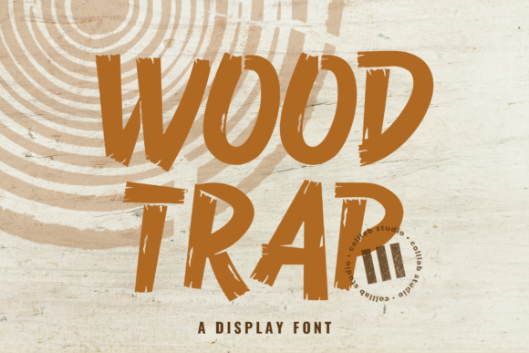 Wood Trap: A Bold Display Font for Creative Projects